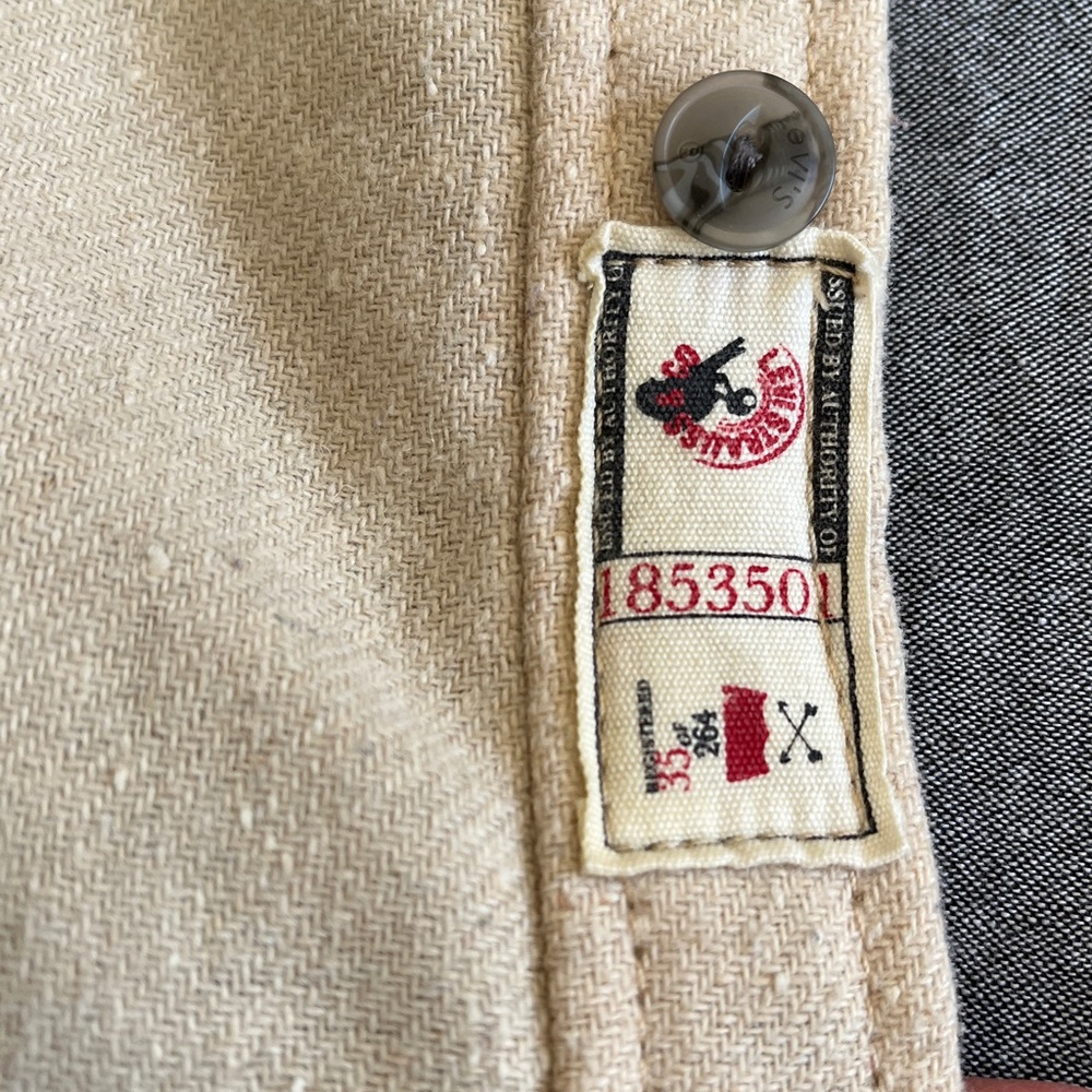 Levi’s Wool Blend Shacket Lined Shirt Men’s Medium Textured Striped‎ Cabincore - Picture 8 of 17